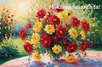 <span>Mukavaa lauantaita: 06.09.2025</span>
